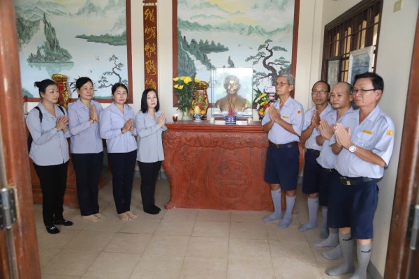 BHD. GĐPTBRVT đến nhà thờ tộc LÊ ĐÌNH, Điện Bàn, Quảng Nam dâng hương bác Tâm Minh- Lê Đình Thám