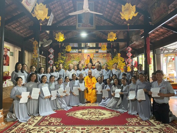 GĐPT BÀ RỊA VŨNG TÀU TỔ CHỨC LỄ THỌ CẤP CHO HUYNH TRƯỞNG TÂN THĂNG